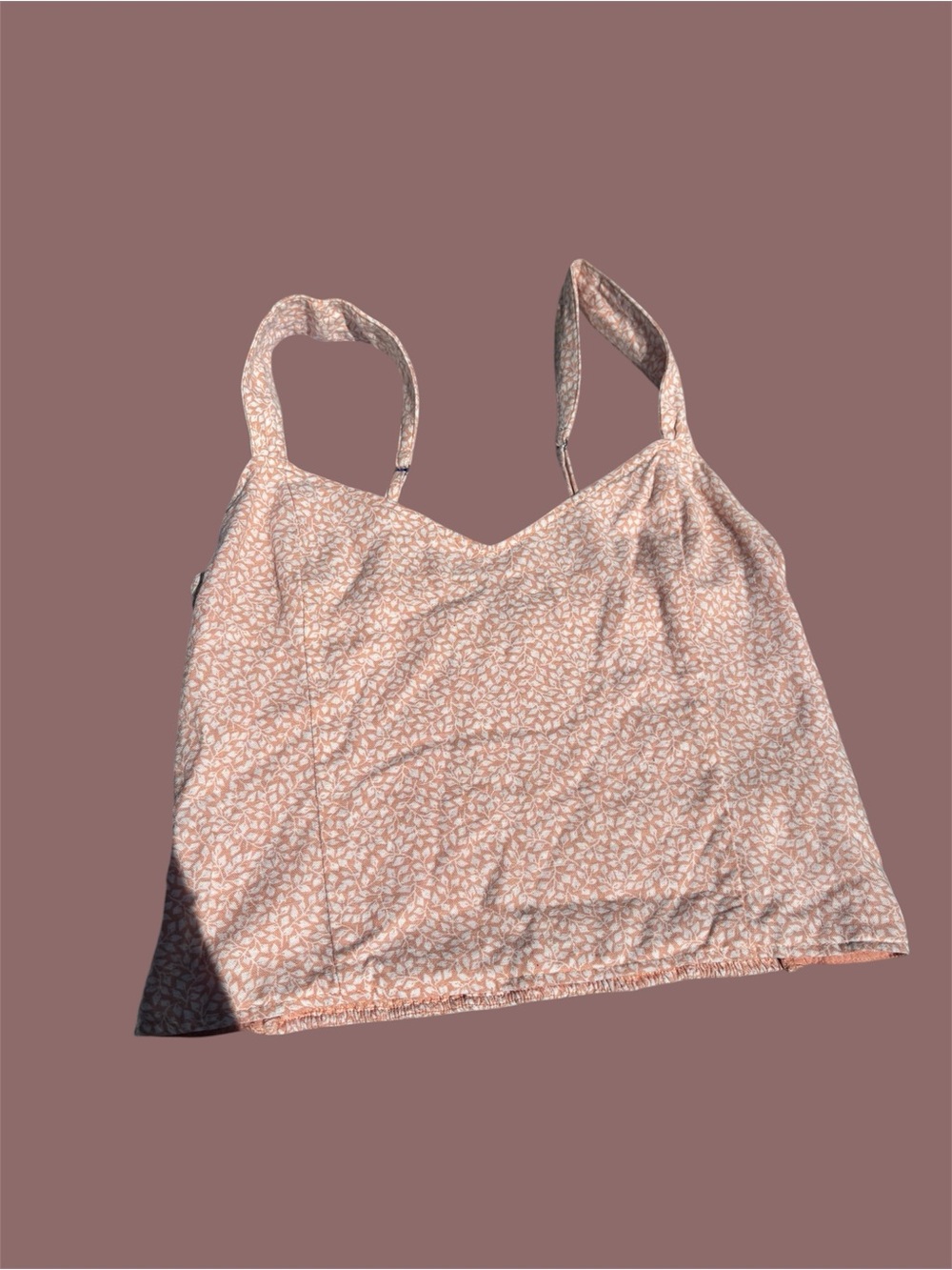Light Pink Floral Cami Top